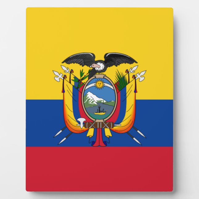Flag of Ecuador Plaque (Front)