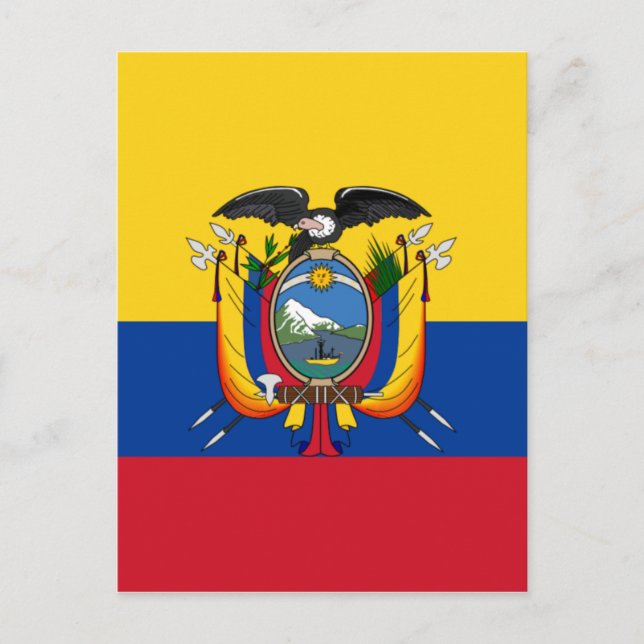 Flag of Ecuador Postcard (Front)