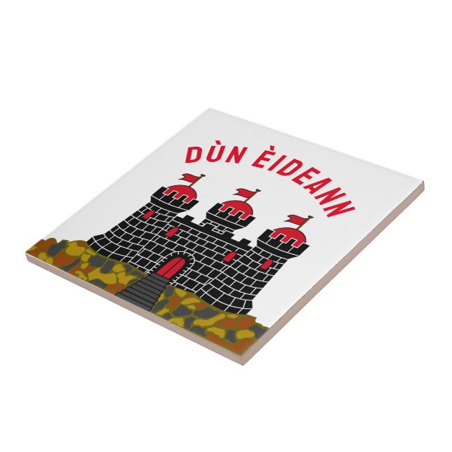 Flag of Edinburgh - SCOTLAND Ceramic Tile (Side)