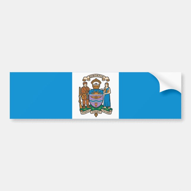 Flag of Edmonton (Alberta, Canada) Bumper Sticker (Front)
