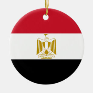 Flag of Egypt Ceramic Ornament