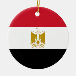 Flag of Egypt Ceramic Ornament