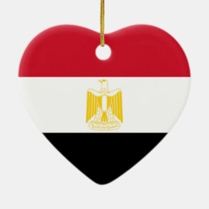 Flag of Egypt Ceramic Ornament