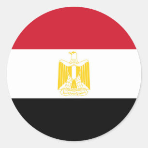 Flag of Egypt Classic Round Sticker