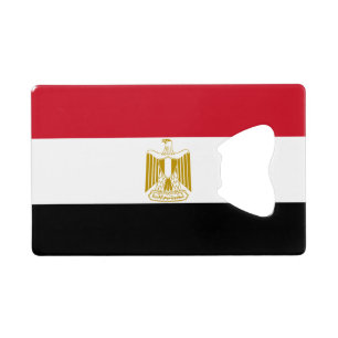 Flag of Egypt Credit Card Bottle Opener