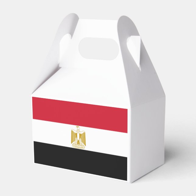Flag of Egypt Favour Box (Back Side)