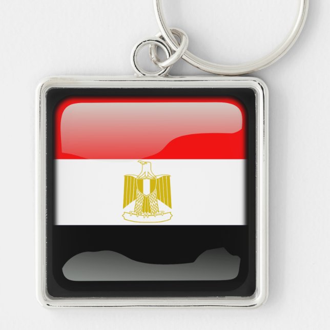 Flag of Egypt Key Ring (Front)