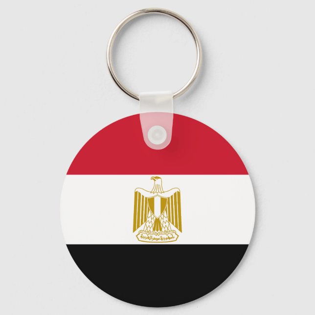 Flag of Egypt Key Ring (Front)