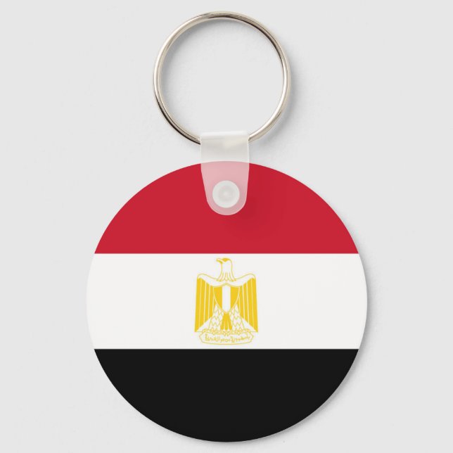 Flag of Egypt Key Ring (Front)