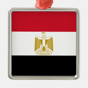 Flag of Egypt Metal Ornament