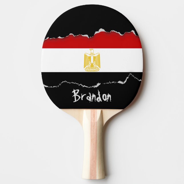 Flag of Egypt Ping Pong Paddle (Front)