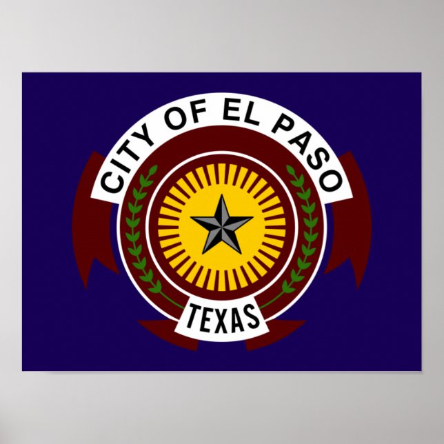 Flag of El Paso Poster (Front)