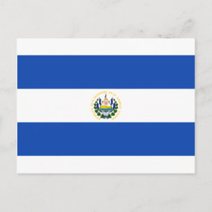 Flag of El Salvador - Bandera de El Salvador Postcard