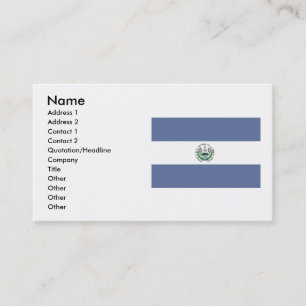 Flag of El Salvador Business Card