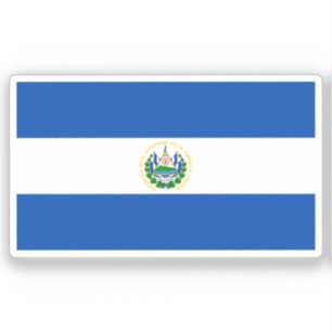 Flag of El Salvador custom-cut