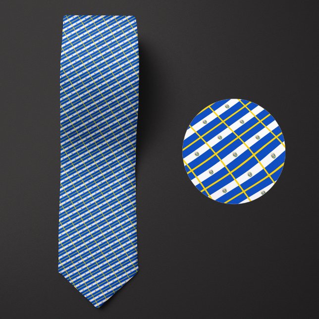 Flag of El Salvador Pattern Tie (Creator Uploaded)