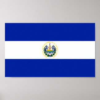 Flag of El Salvador Poster