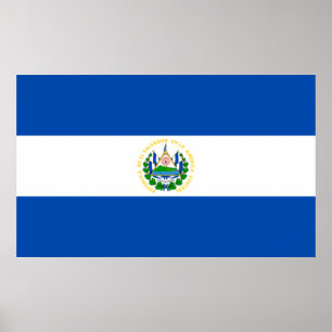Flag of El Salvador Poster