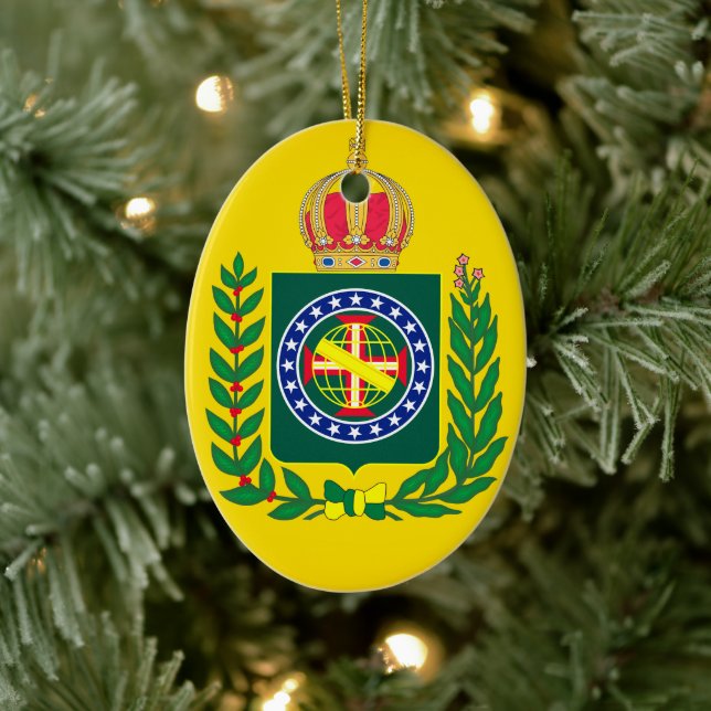 Flag of Empire of Brazil Ceramic Ornament (Tree)