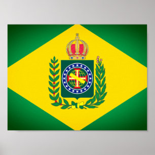 Flag of Empire of Brazil Poster