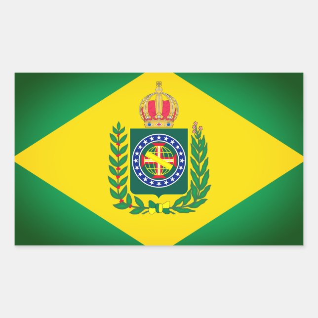Flag of Empire of Brazil Rectangular Sticker (Front)