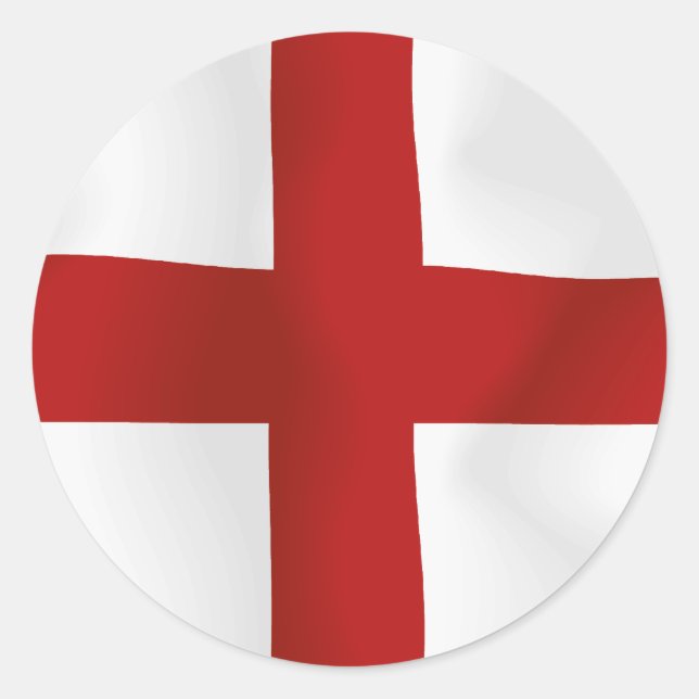 Flag Of England Classic Round Sticker (Front)