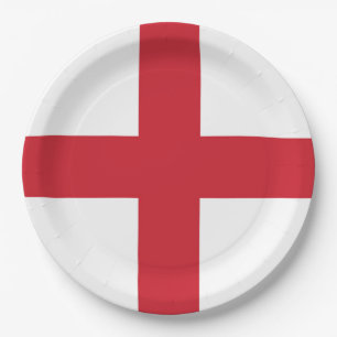 Flag of England Paper Plate