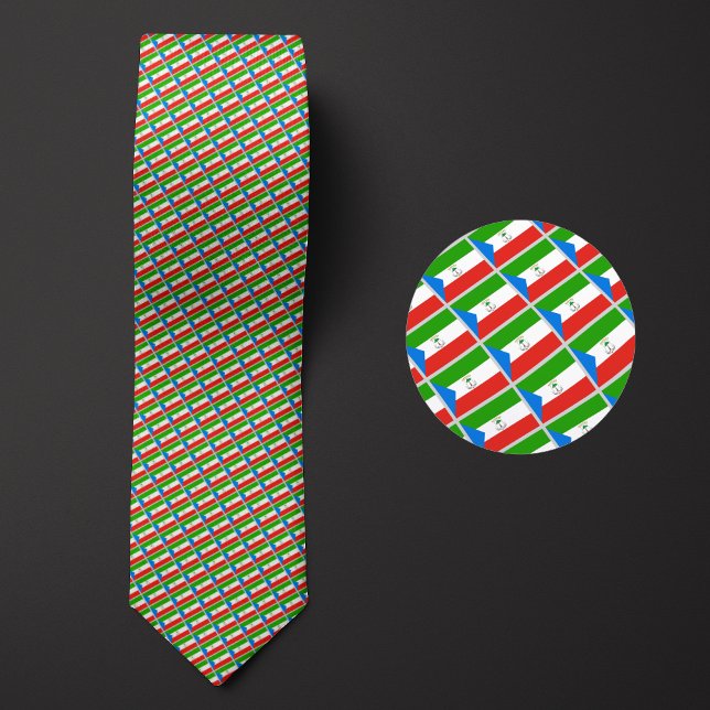 Flag of Equatorial Guinea Pattern Tie (Creator Uploaded)