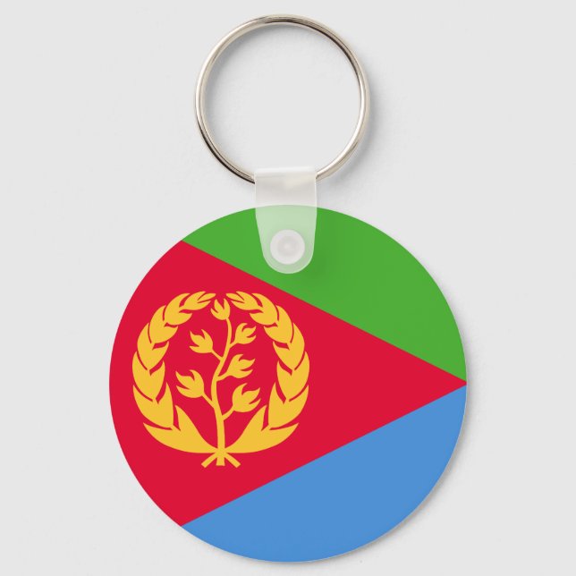 Flag of Eritrea Key Ring (Front)