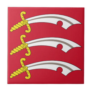 Flag of Essex (UK county) Ceramic Tile
