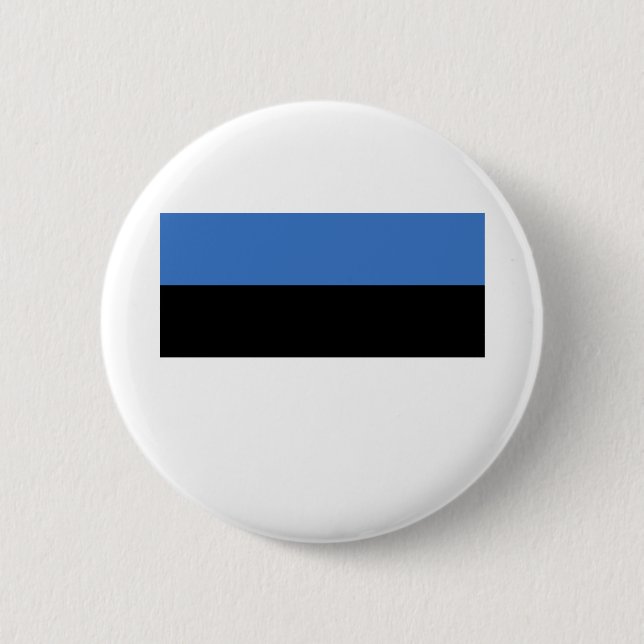 Flag of Estonia 6 Cm Round Badge (Front)