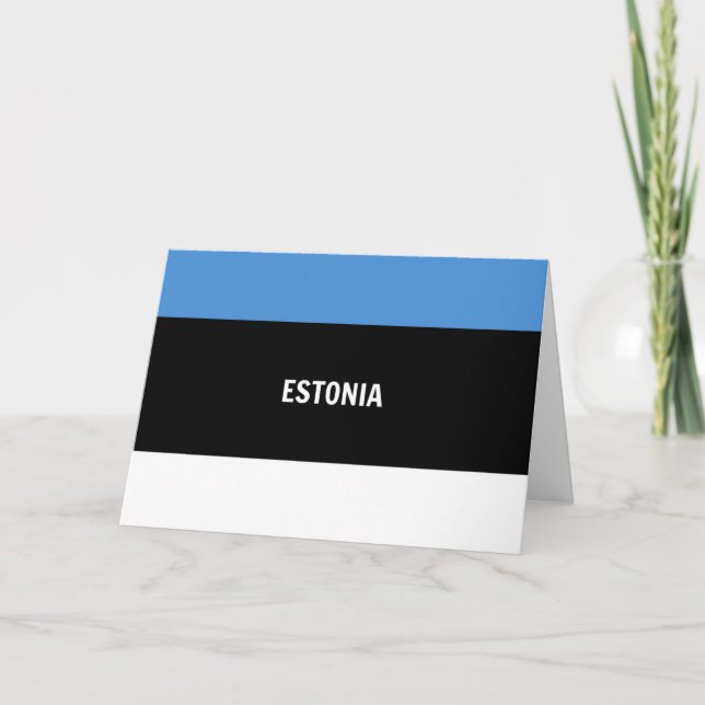 Flag of Estonia Card (Front)