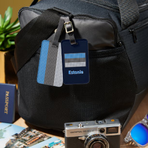 Flag of Estonia Luggage Tag