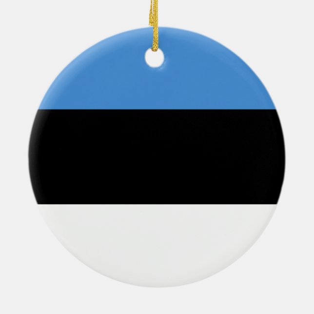 Flag of Estonia Ornament (Back)