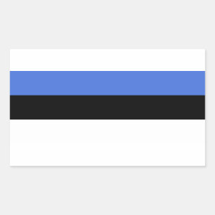 Flag of Estonia Rectangular Sticker