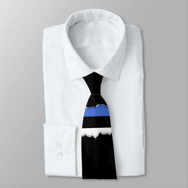 Flag of Estonia Tie (Tied)
