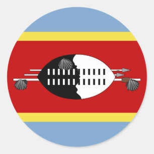 Flag of Eswatini Classic Round Sticker