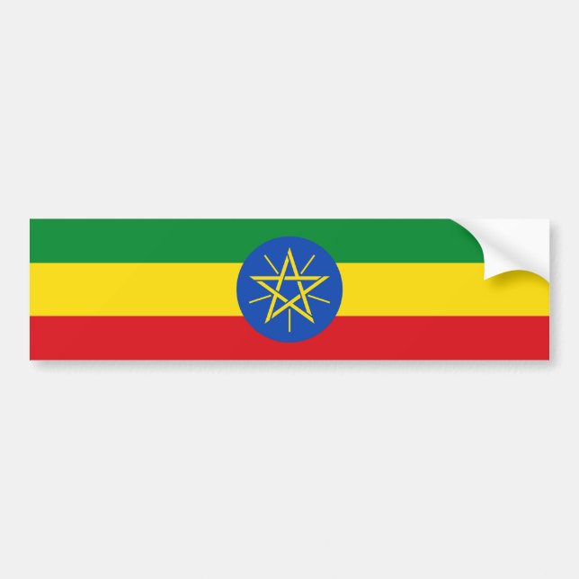 Flag of Ethiopia Bumper Sticker (Front)