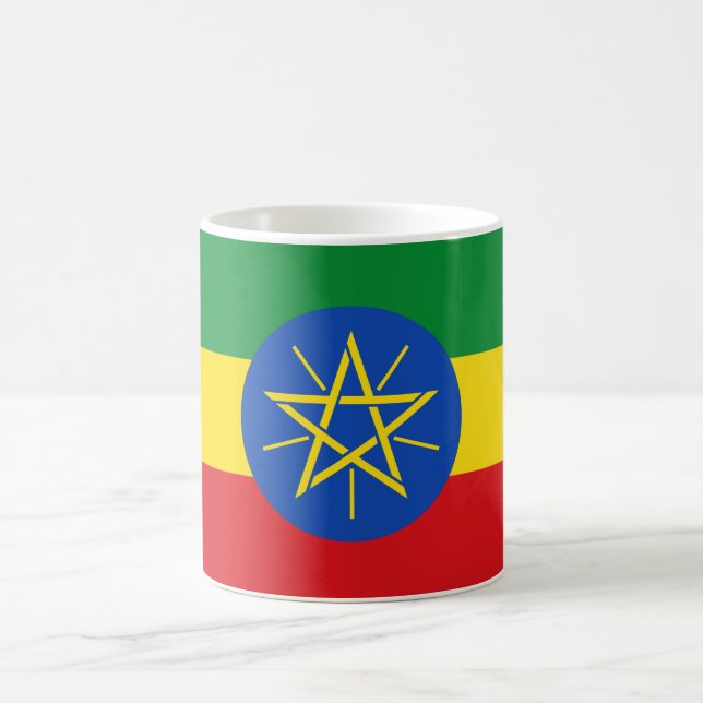 Flag of Ethiopia Coffee Mug (Center)