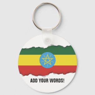 Flag of Ethiopia Key Ring