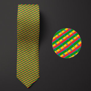 Flag of Ethiopia Pattern Tie