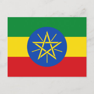 Flag of Ethiopia Postcard