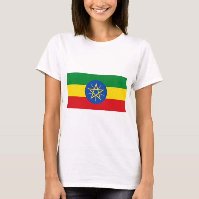 Flag of Ethiopia T-Shirt (Front)
