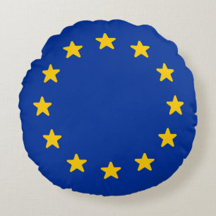 Flag of Europe Round Cushion