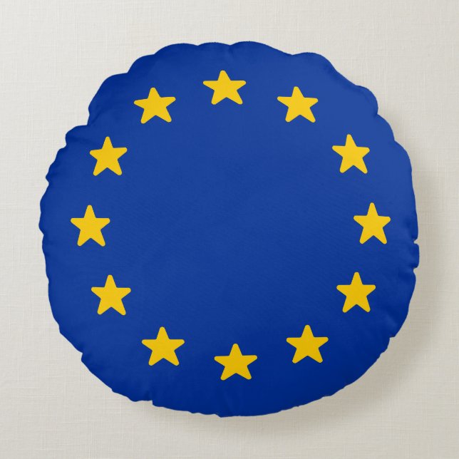Flag of Europe Round Cushion (Front)