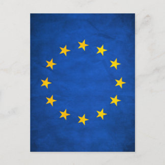 Flag of European Union, EU Flag, Flag of Europe Postcard