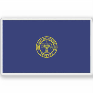 Flag of Evansville, Indiana