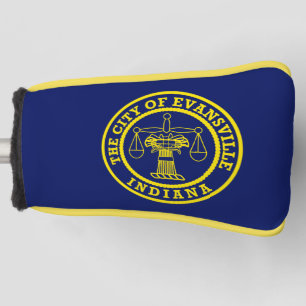 Flag of Evansville, Indiana Golf Head Cover
