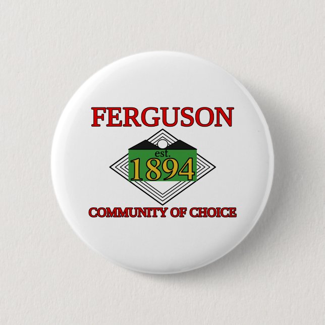 Flag of Ferguson, Missouri 6 Cm Round Badge (Front)