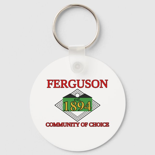 Flag of Ferguson, Missouri Key Ring (Front)